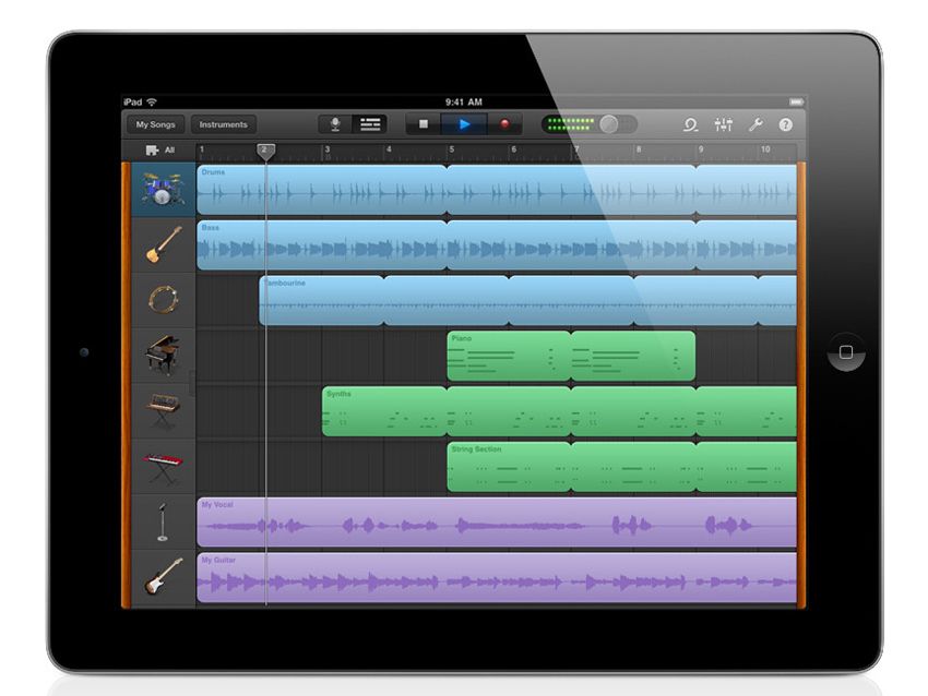 Does new ipad come with garageband on mac